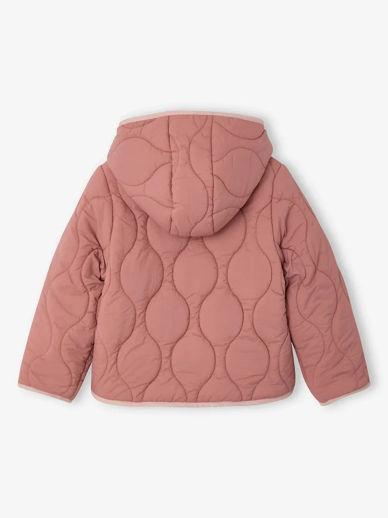Vertbaudet Steppjacke mit Kapuze Mädchen, Rosenholz, – Produktbild 2 von 4