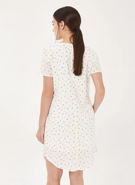 ORGANICATION ORGANICATION Kleid aus Bio-Baumwolle mit Allover-Print, White, – Produktbild 4 von 4