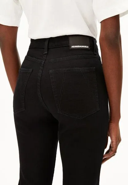 ARMEDANGELS ARMEDANGELS LEJAANI Damen Slim Jeans Bio-Baumwoll Mix X-Stretch, Rinse black, – Produktbild 3 von 4