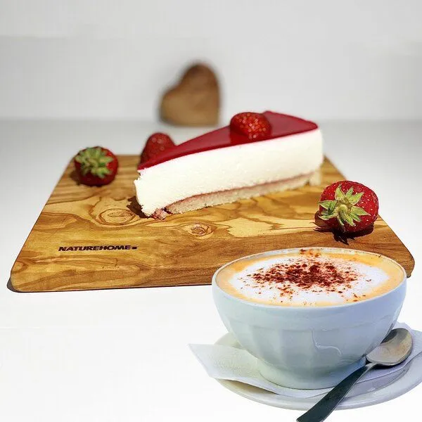 NATUREHOME NATUREHOME Kuchen-Teller Frühstücksbrett Olivenholz 25x15 cm und Sets – Produktbild 5 von 7