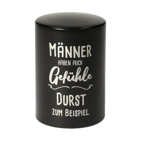elasto elasto Kronkorkenöffner mit Push-Up-Funktion, Schwarz mit motiv, – Produktbild 1 von 4