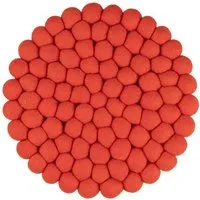 myfelt myfelt Filzkugel Topfuntersetzer (⌀ 20 cm), Rotorange (mats), – Produktbild 1 von 1