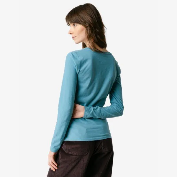 Living Crafts Living Crafts Langarm-Shirt - TARANA, Harbour blue (petrol), – Produktbild 4 von 4