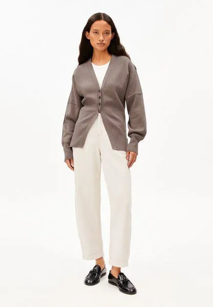 ARMEDANGELS ARMEDANGELS COMPACT BARREL Damen Strickjacke aus 100% Bio-Baumwolle, Walnut cream, – Produktbild 4 von 4