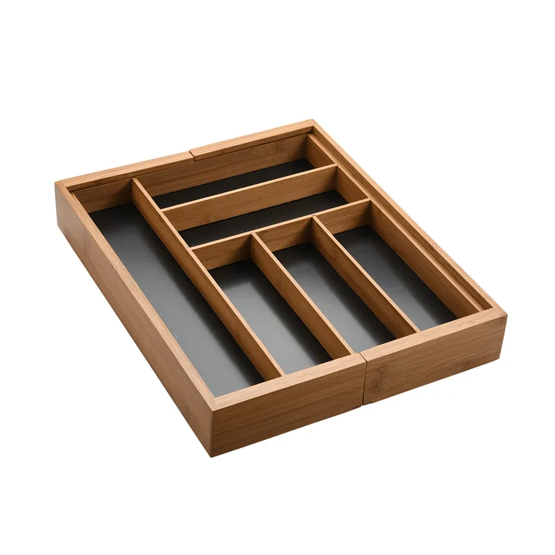Kesper Variabler Bambus-Besteckkasten, Braun, – Produktbild 2 von 4