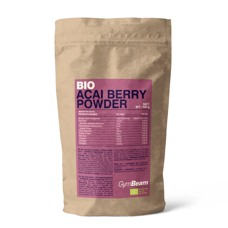 GymBeam Bio GymBeam BIO Acai-Pulver 100 g – Produktbild 1 von 1