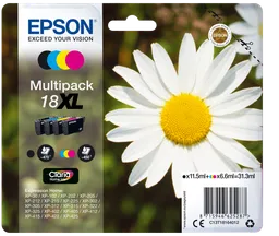 Epson Epson 4er Set Tintenpatronen 18 XL Multipack schwarz, cyan, magenta, gelb – Produktbild 1 von 1