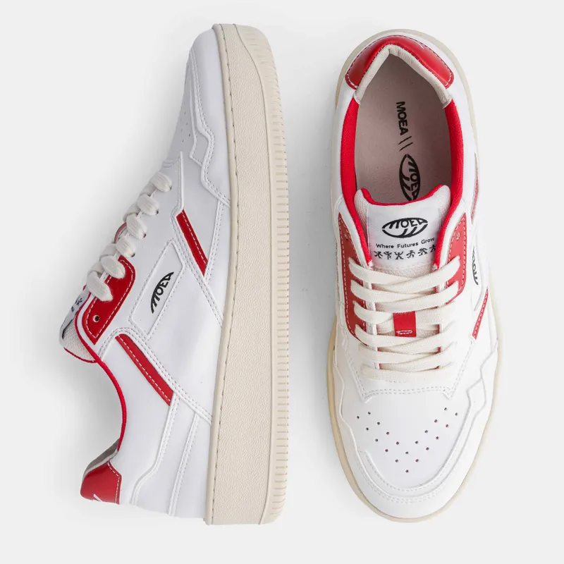 MoEa MoEa Herren vegan Sneaker Origin White & Red Apple, Rot, – Produktbild 2 von 2