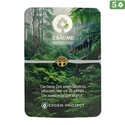 Erden Projekt Erden Projekt 1 Armband pflanzt 5 Bäume – Produktbild 1 von 1