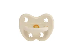 HEVEA HEVEA Schnuller Milky White rund Stern & Mond 0-3 Monate, Naturkautschuk – Produktbild 1 von 1