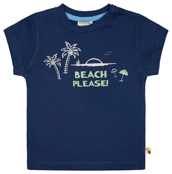 loud + proud loud + proud Babys & Kinder T-Shirt mit Druckmotiv, GOTS-zertifiziert, Ultramarine, – Produktbild 1 von 2