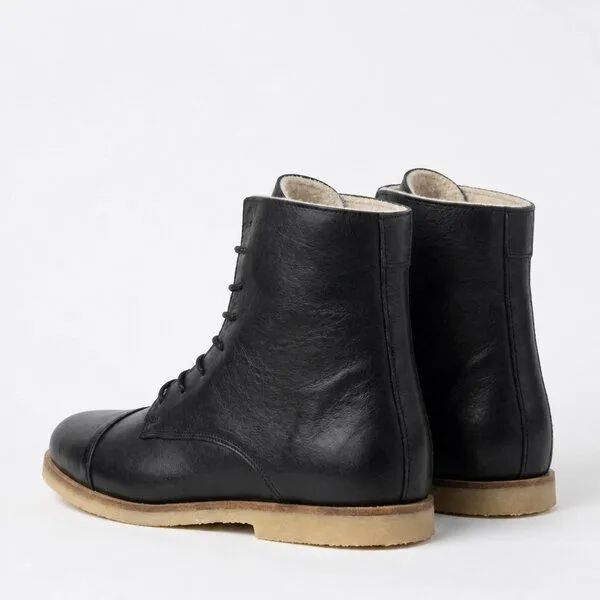 SORBAS SORBAS '89 Leder Schnürstiefel Boots, Dunkelbraun, – Produktbild 5 von 5