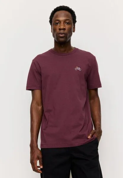 recolution recolution T-Shirt AGAVE BIKE, Dark plum, – Produktbild 2 von 4