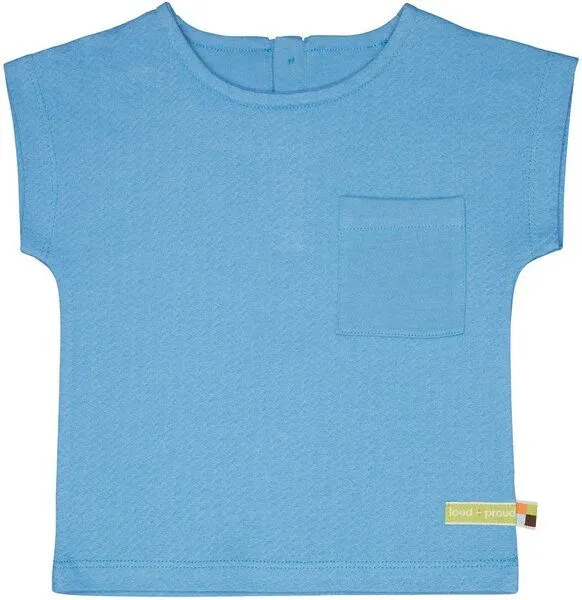 loud + proud loud + proud Babys & Kinder Blusenshirt aus Musseline Jersey, GOTS-zertifiziert, Basin(blau), – Produktbild 2 von 2