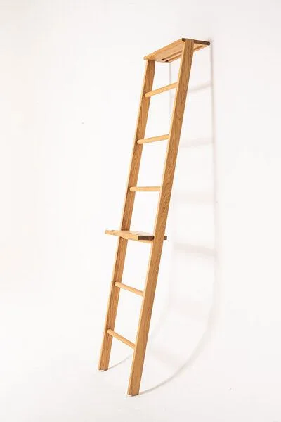 kleiderleiter_de kleiderleiter_de Kleiderleiter Natur 171 cm aus Massivholz (Eiche, Buche, Nussbaum oder Zirbe) – Produktbild 3 von 8