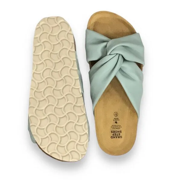 Grand Step Shoes Grand Step Shoes Knotenpantoletten Senna, Grün (salbei), – Produktbild 4 von 4
