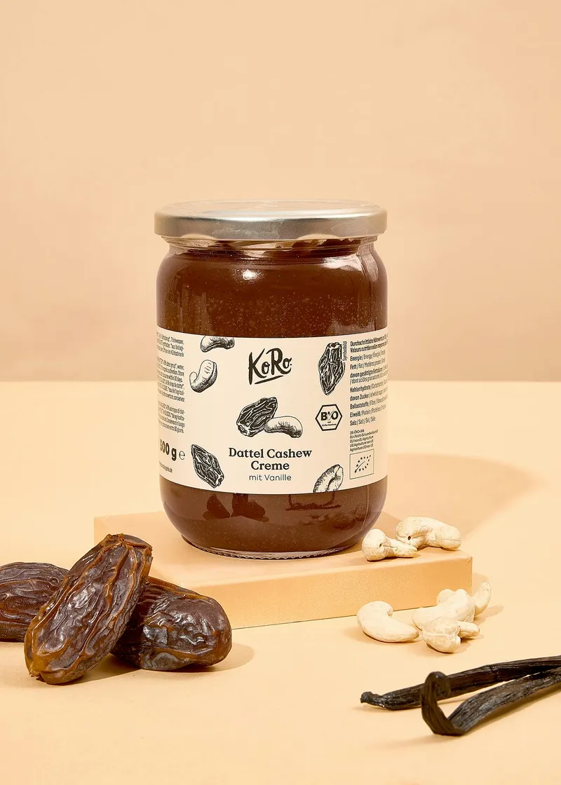 KoRo Bio Dattel Cashew Creme 500 g – Produktbild 1 von 5