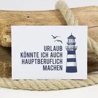 Bow & Hummingbird Bow & Hummingbird Postkarte "Urlaub hauptberuflich" – Produktbild 1 von 1