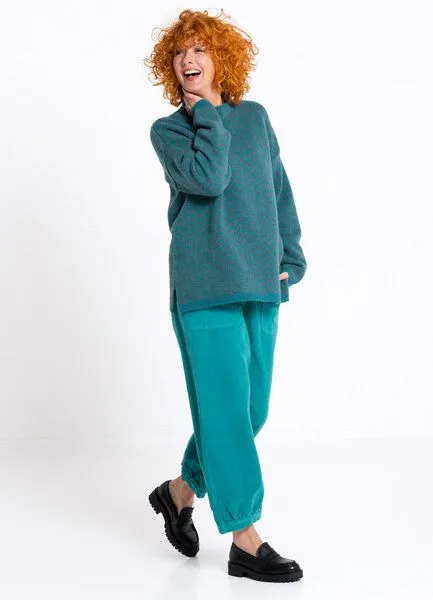 Heidekönigin Heidekönigin Pullover RONJA - GOTS, Lorbeer, – Produktbild 1 von 4