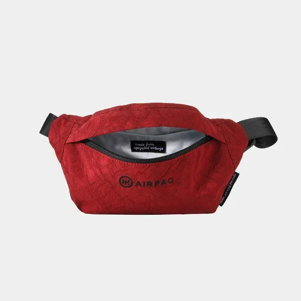 Airpaq Airpaq Bauchtasche aus Autoschrott, Rot, – Produktbild 3 von 4