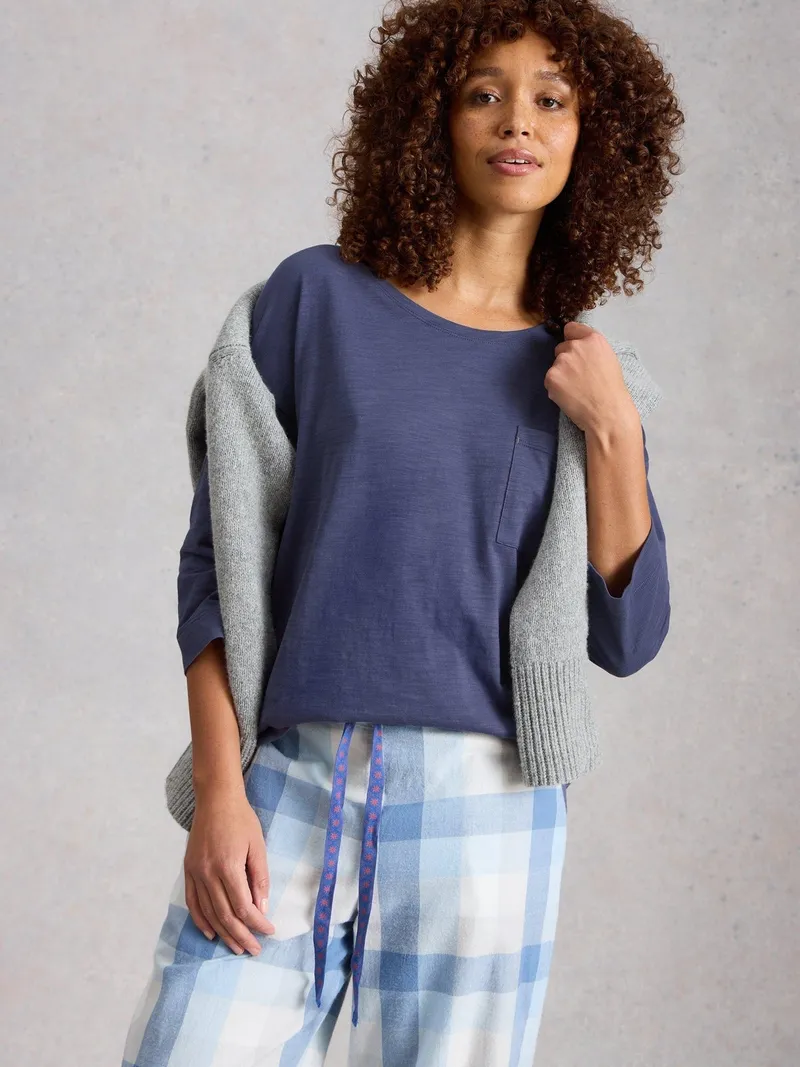 White Stuff Jerseytop Mia - L, Violett, – Produktbild 1 von 4