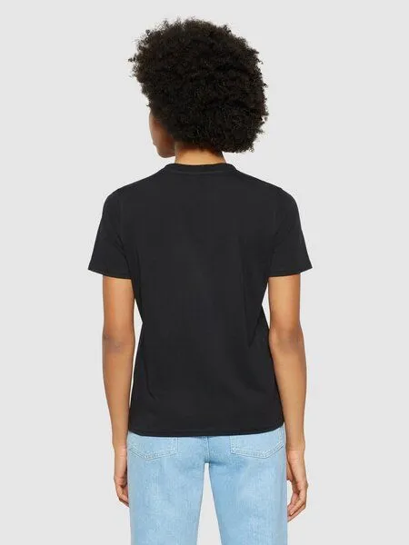 KnowledgeCotton Apparel KnowledgeCotton Apparel Basic T-Shirt Pima Cotton, Black jet, – Produktbild 3 von 4