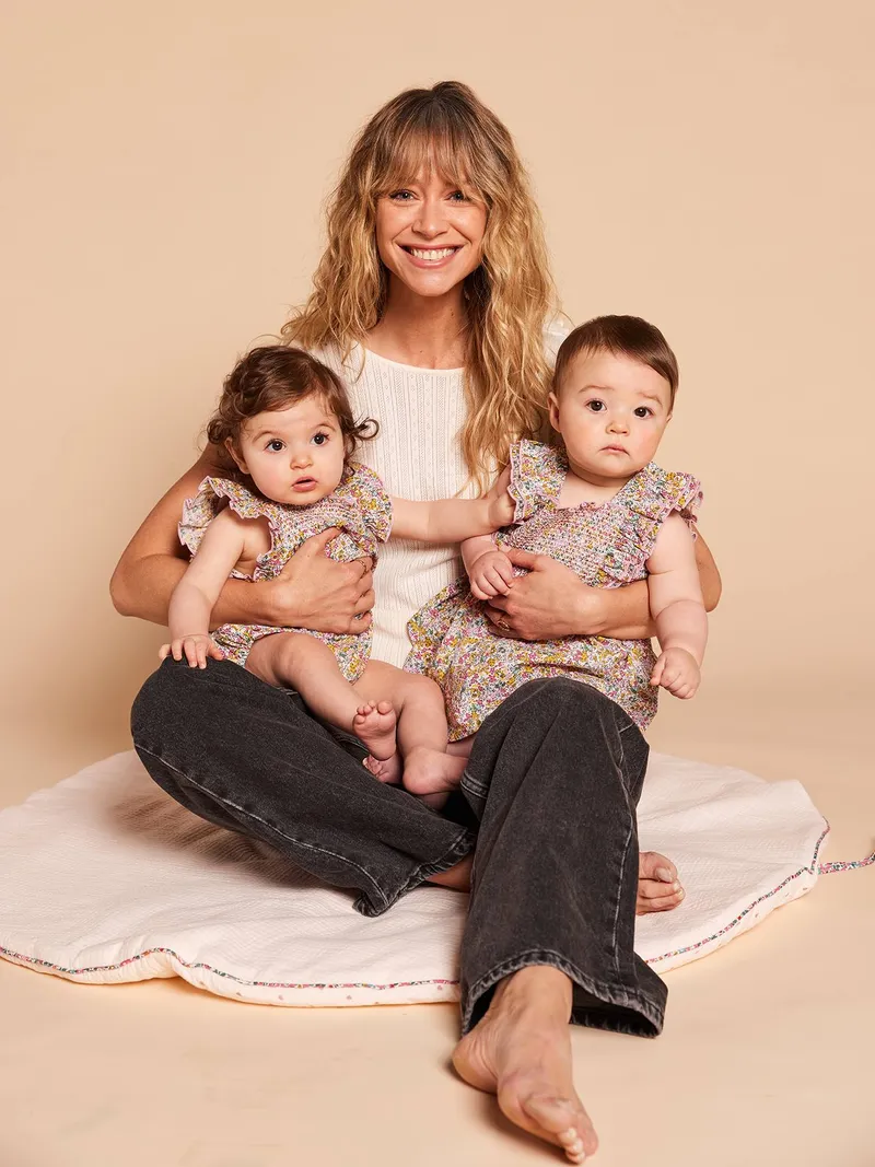 Envie De Fraise Baby Kurzoverall mit Rüschen Geschwister-Capsule ENVIE DE FRAISE, Mehrfarbig, – Produktbild 1 von 4