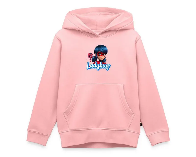 Spreadshirt Hoodie Miraculous Ladybug Tikki Kinder Premium Hoodie (1-tlg) Regular Fit, Rosa, – Produktbild 1 von 5