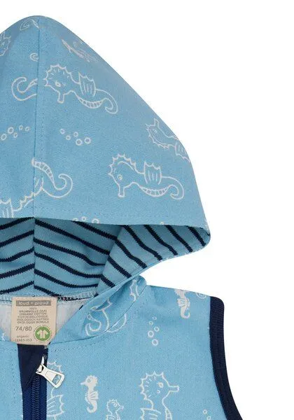 loud + proud loud + proud Babys & Kinder Outdoorweste, GOTS-zertifiziert, Air(blau), – Produktbild 4 von 4