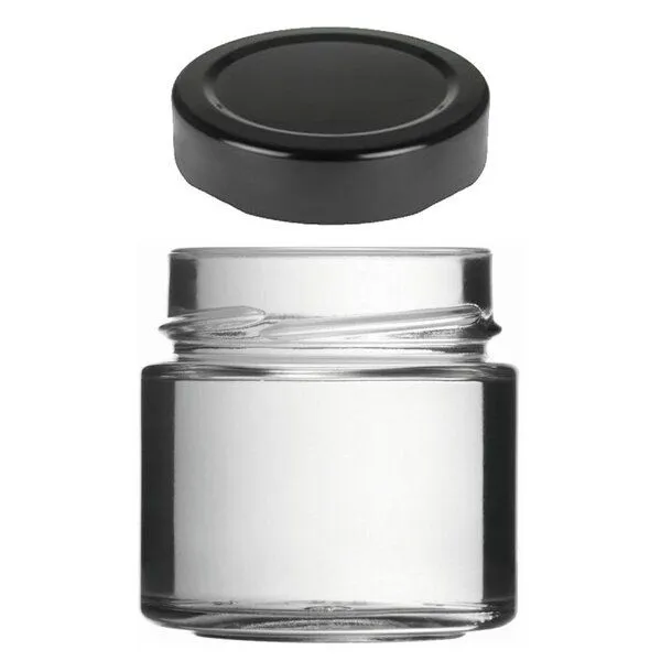 mikken mikken Einmachglas 120 - 1000 ml mit Schraubverschluss Vorratsglas, Schwarz, – Produktbild 2 von 4