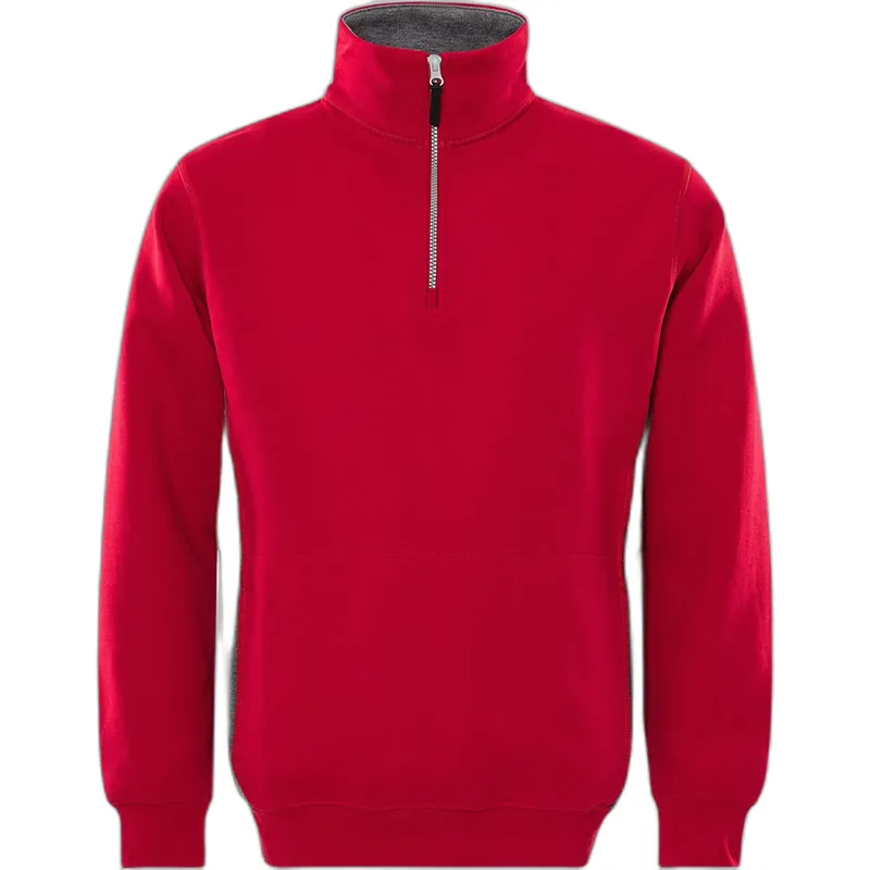 Fristads Sweatshirt 1/2 zip Fristads 1705 DF, Rouge, – Produktbild 2 von 2