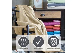 IBENA IBENA Wohndecke "Cotton Pur" naturweiß 140 x 200 cm – Produktbild 1 von 1