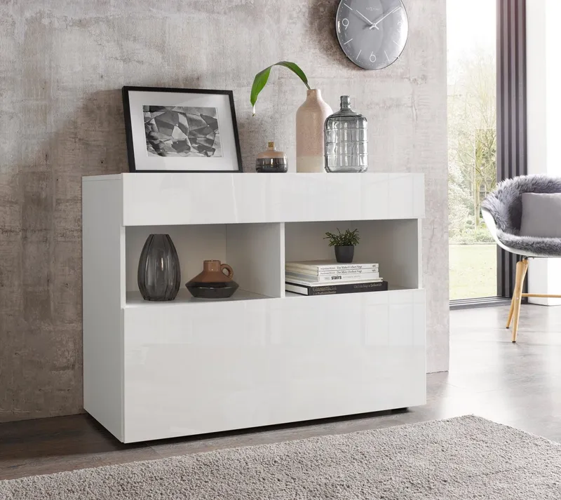 OTTO home Sideboard Sorano, Breite 111 cm, Weiß, – Produktbild 1 von 5