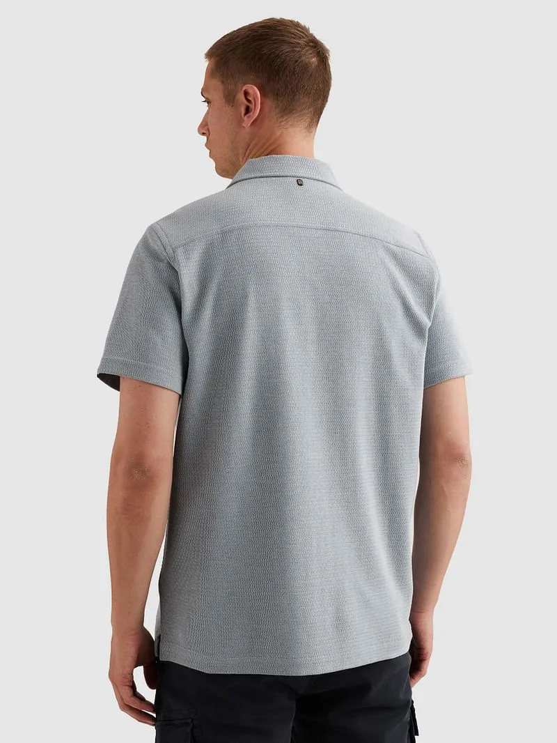 PME Legend PME Legend Short Sleeve Hemd Jersey Interlock Rain Washed, Hellblau, – Produktbild 4 von 4