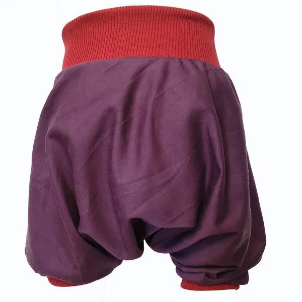 liebewicht liebewicht kurze Pumphose Sommerhose lila aus Bio Satin, Lila, – Produktbild 3 von 8