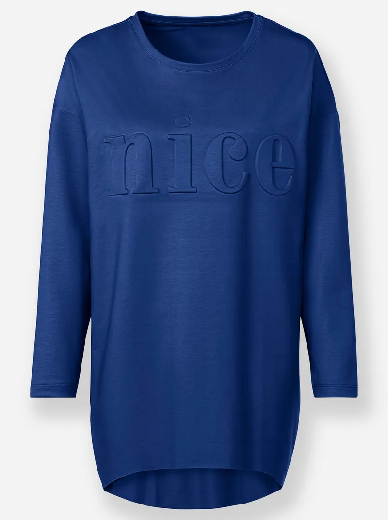 heine Longshirt, Royalblau, – Produktbild 1 von 2