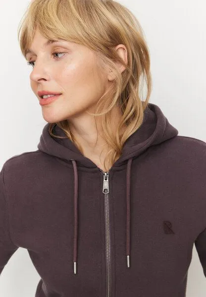 recolution recolution Sweatjacke DAHLIA, Dark grape, – Produktbild 4 von 4