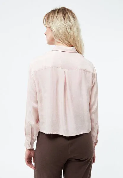 Givn Berlin Givn Berlin Kurze Bluse GBSAVANNAH aus TENCEL, Powder pink (tencel), – Produktbild 3 von 4