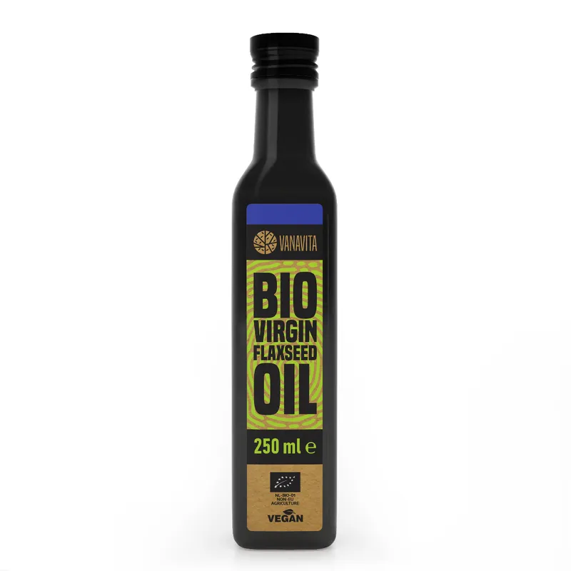 GymBeam Bio VanaVita BIO Leinöl 250 ml – Produktbild 1 von 1