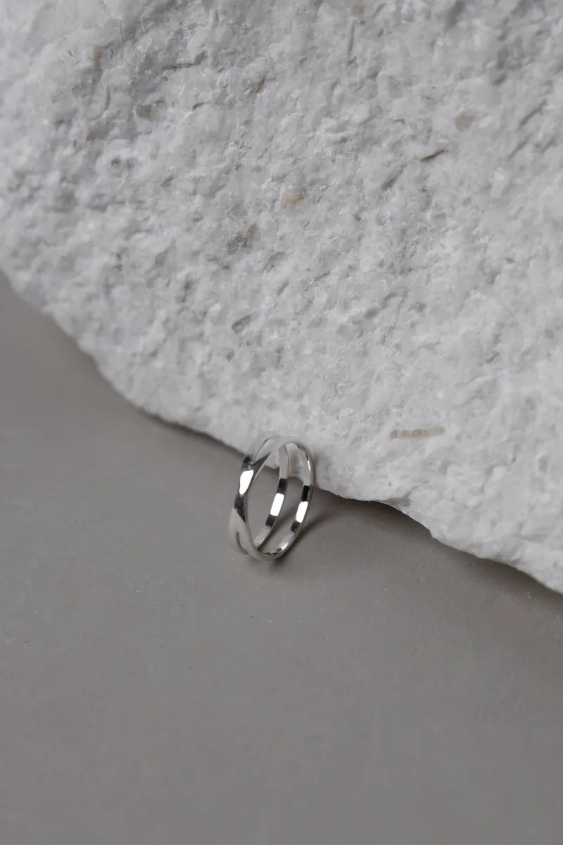 Jyoti - Fair Works Jyoti - Fair Works Damen vegan Ring Karana Silber, Silber, – Produktbild 1 von 2