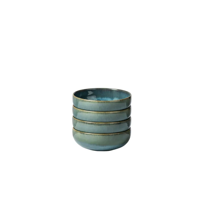 Gipfelstück Gipfelstück Tiefer See Schüssel-Set, Steinzeug, Blau-türkis, – Produktbild 1 von 3