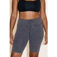 nice to meet me nice to meet me Damen vegan Biker-Shorts Essential Tie-Dye Grau – Produktbild 1 von 1