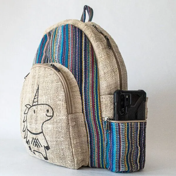 Himal Hemp HH Rucksack UNICORN aus Hanf von Himal Hemp (Backpack Medium), Türkisblau, – Produktbild 3 von 4