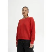 MELA MELA Rippstrick Pullover Style ADAH aus 100% Bio-Baumwolle, Red apple melange, – Produktbild 1 von 1