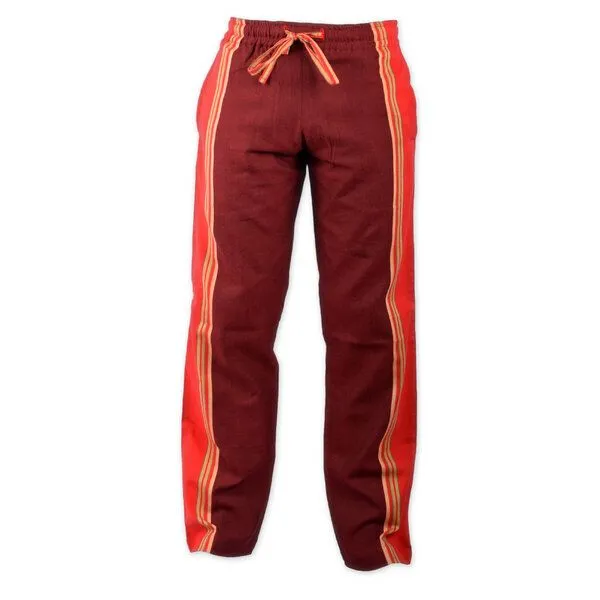 Africulture Africulture Kikoy Hose, unisex, Bordeaux, – Produktbild 1 von 3