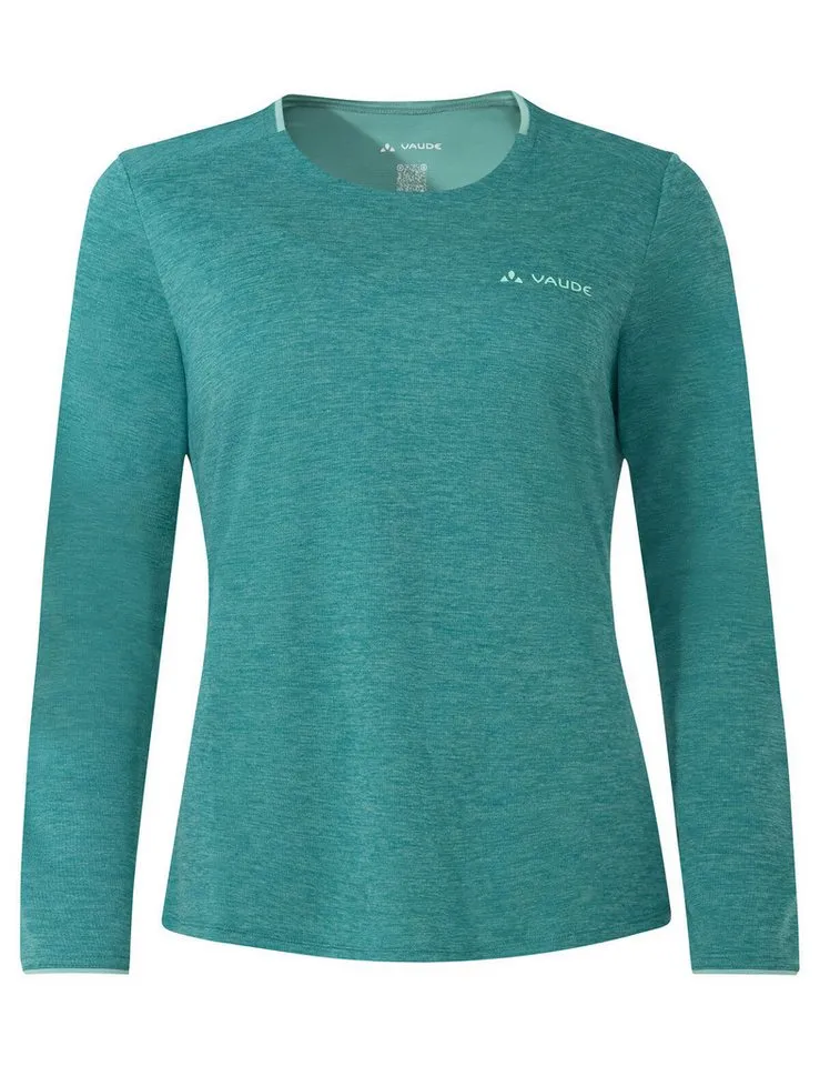 Vaude Vaude T-Shirt Women's Essential LS T-Shirt (1-tlg) schnelltrocknendes und funktionelles Shirt, Grün, – Produktbild 1 von 4