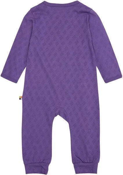 loud + proud loud + proud Baby & Kinder Overall Jacquard Strick, GOTS-zertifiziert, Violet(lila), – Produktbild 1 von 1