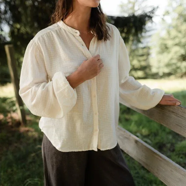 NORDLICHT NORDLICHT Boho Bluse Hilda, Natur, – Produktbild 3 von 4