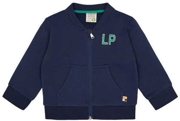 loud + proud loud + proud Babys & Kinder College-Sweatjacke, GOTS-zertifiziert, Ultramarine(blau), – Produktbild 2 von 2