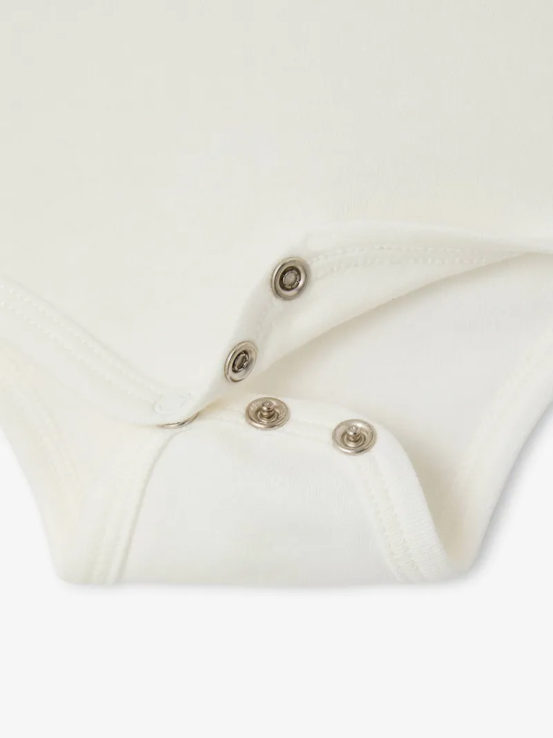 Vertbaudet Langarmbody Baby Jungen mit Kragen, Wollweiß, – Produktbild 3 von 3